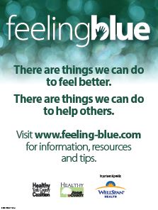 promotional materials feeling blue depression flyer